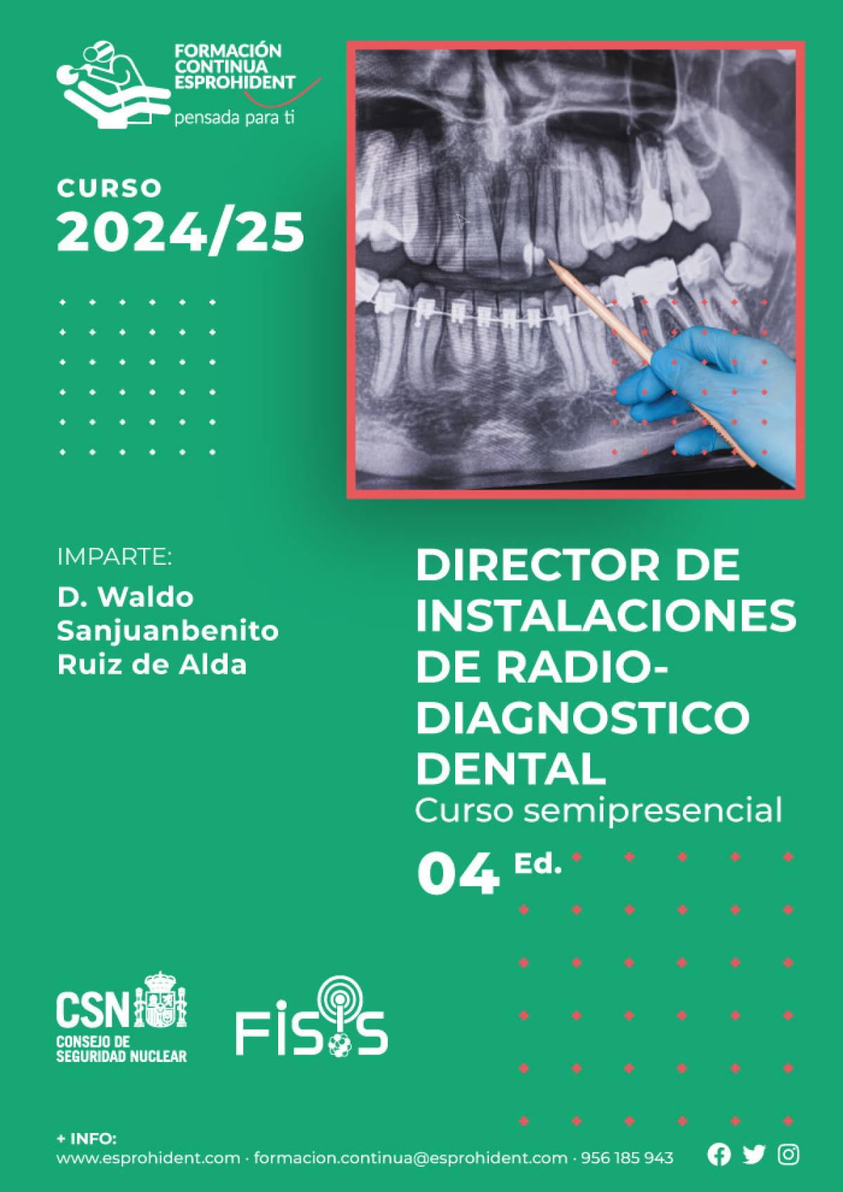 Director de Instalaciones de Radiodiagnóstico Dental