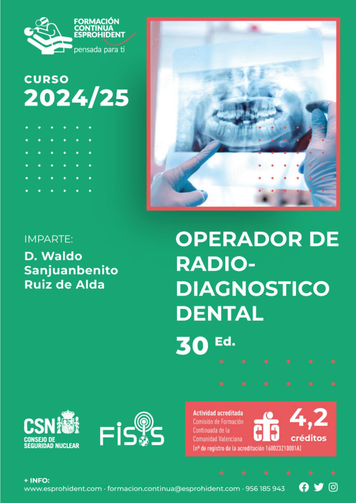 Operador de Radiodiagnóstico Dental